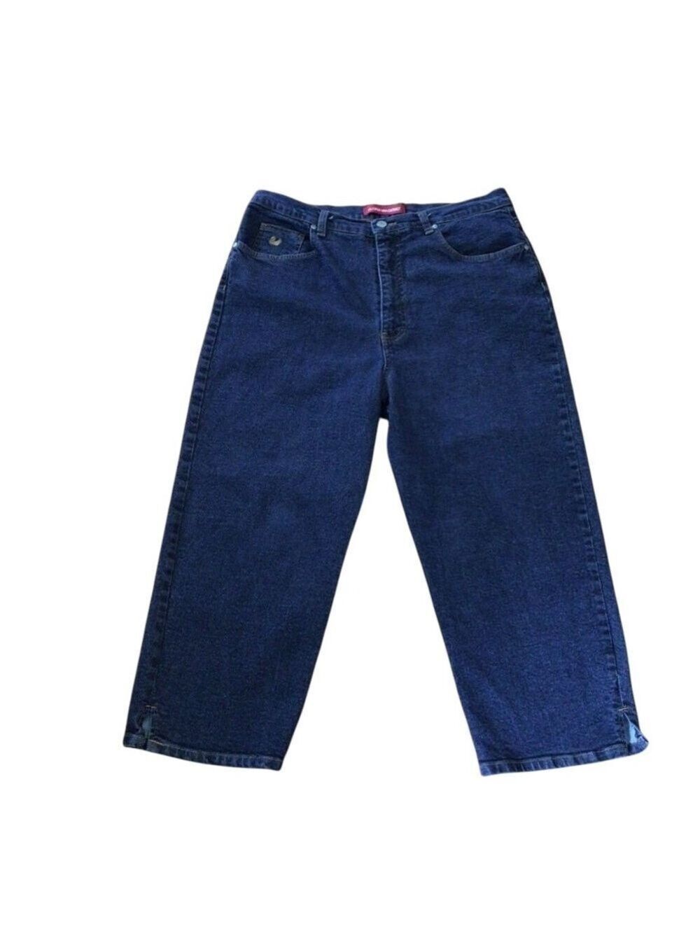 GLORIA Vanderbilt crop jeans capris flattering high waist straight Plus 18